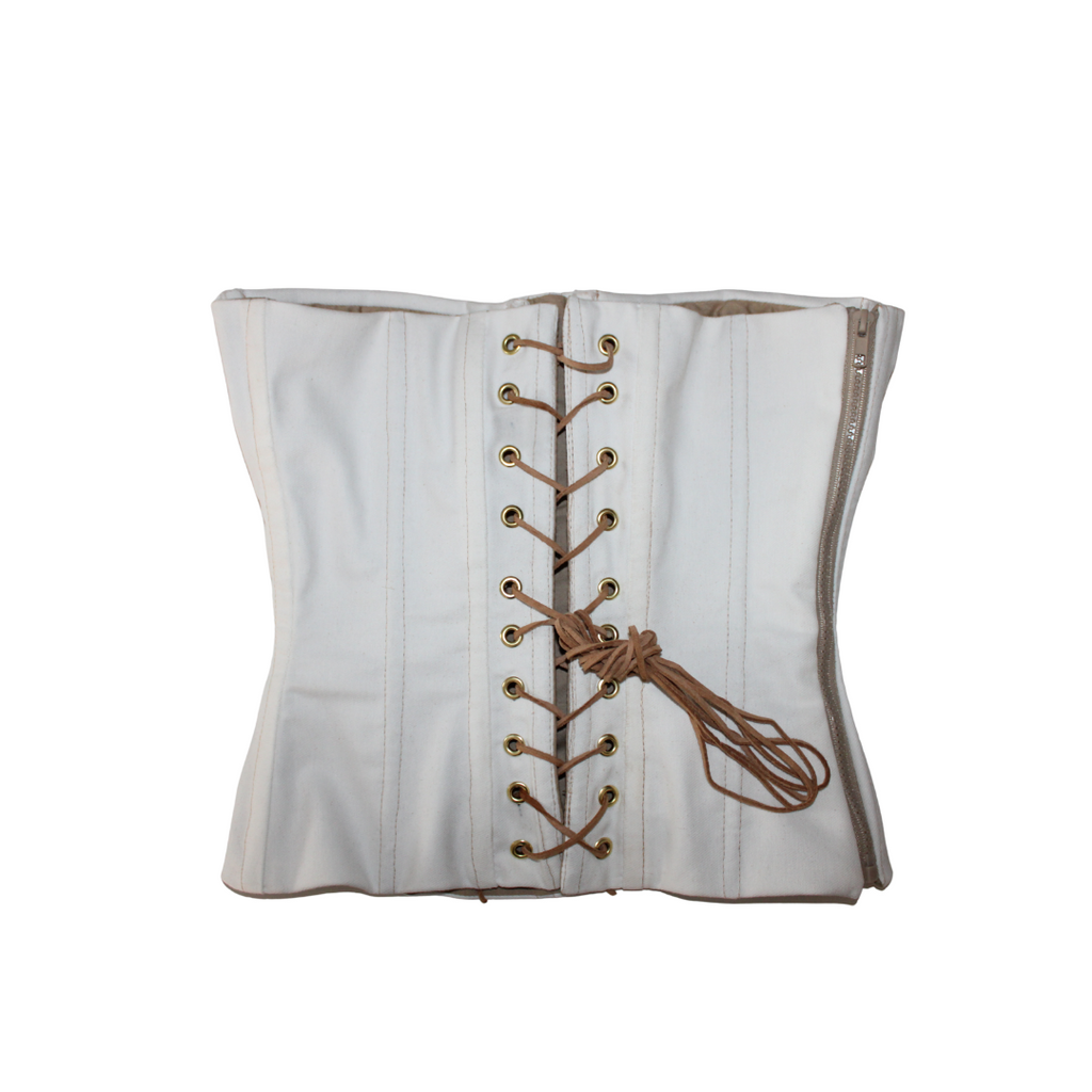 The Original Denim Corset in White