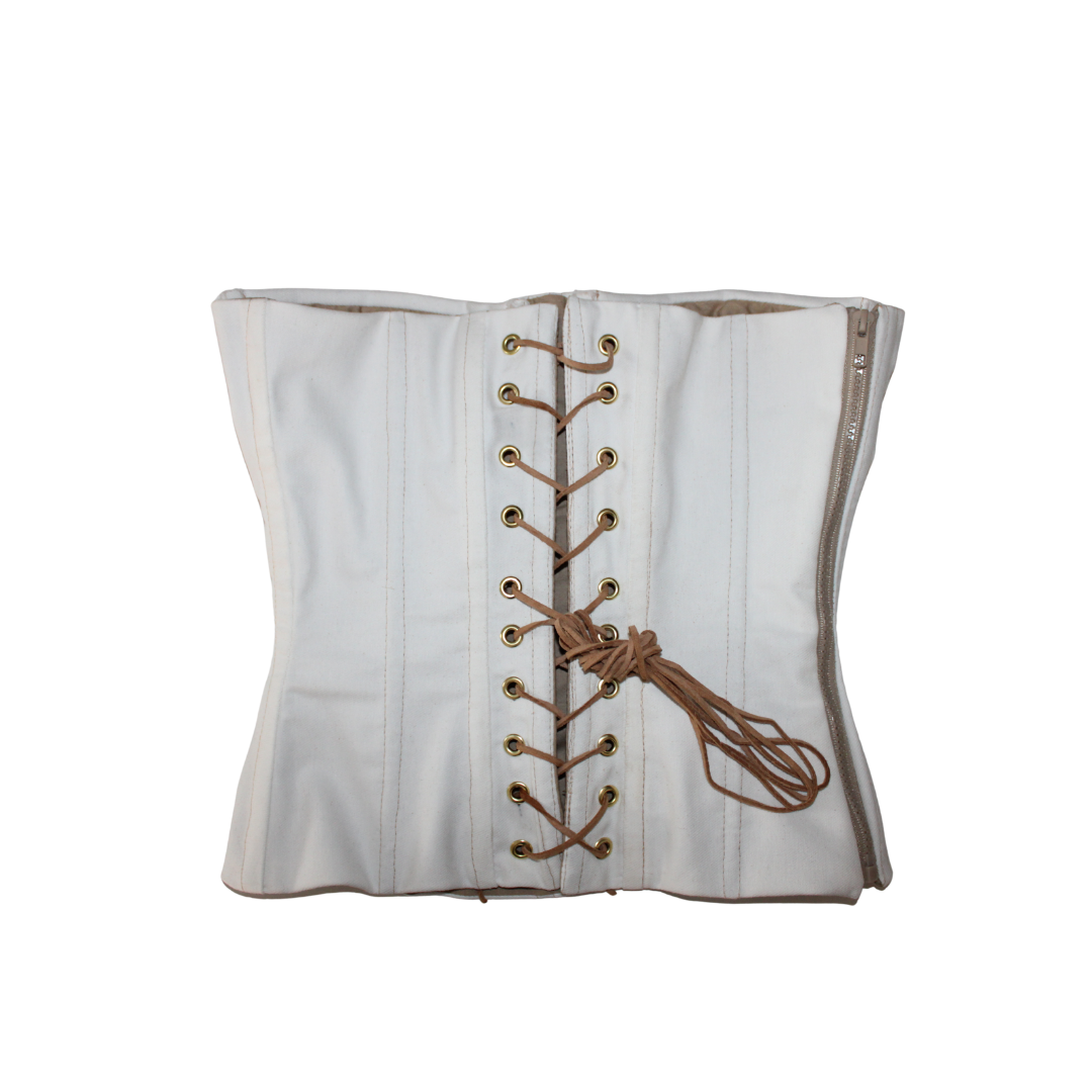The Original Denim Corset in White